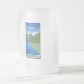 NIEUW ZEALAND KIWI ZUID-ISLAND MATGLAS BIERPUL (Voorkant links)