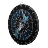 NIEUW ZEALAND MAP PAUA DARTBOARD DARTBORD (Voorkant Rechts)