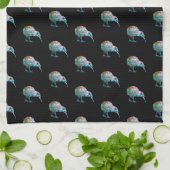 NIEUW ZEALAND PAUA KIWI TEA TOWEL THEEDOEK (Gevouwen)