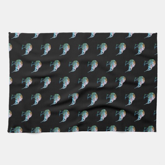 NIEUW ZEALAND PAUA KIWI TEA TOWEL THEEDOEK (Horizontaal)