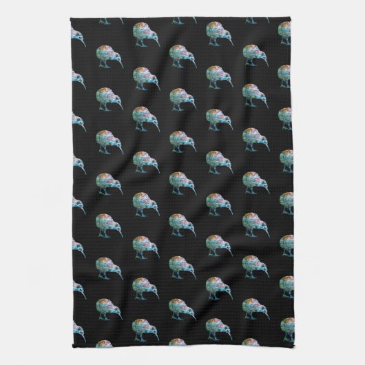 NIEUW ZEALAND PAUA KIWI TEA TOWEL THEEDOEK (Verticaal)