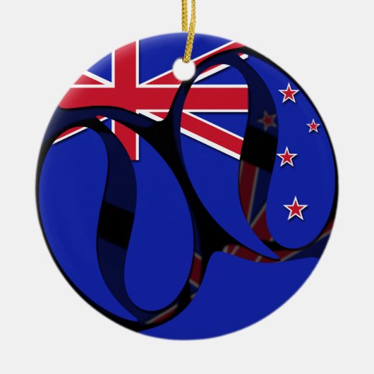 Nieuw-Zeeland #1 Keramisch Ornament (Voorkant)