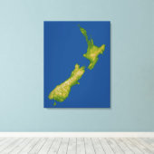 Nieuw-Zeeland 2 Canvas Afdruk (Insitu (Houten vloer))