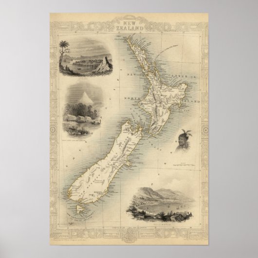 Nieuw-Zeeland 3 Poster (Voorkant)