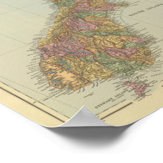 Nieuw-Zeeland 3 Poster (Hoek)