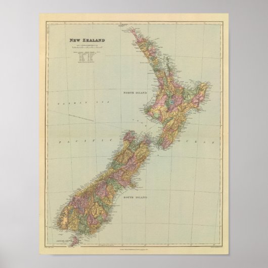 Nieuw-Zeeland 3 Poster (Voorkant)