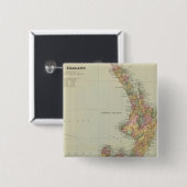 Nieuw-Zeeland 3 Vierkante Button 5,1 Cm (Voorkant /achterkant)