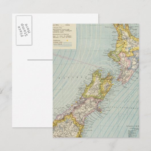 Nieuw-Zeeland 4 Briefkaart (Voorkant / Achterkant)