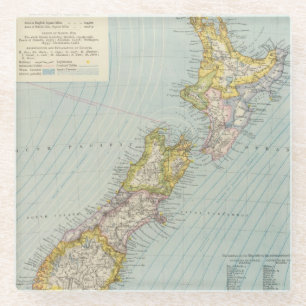 Nieuw-Zeeland 4 Glazen Onderzetter