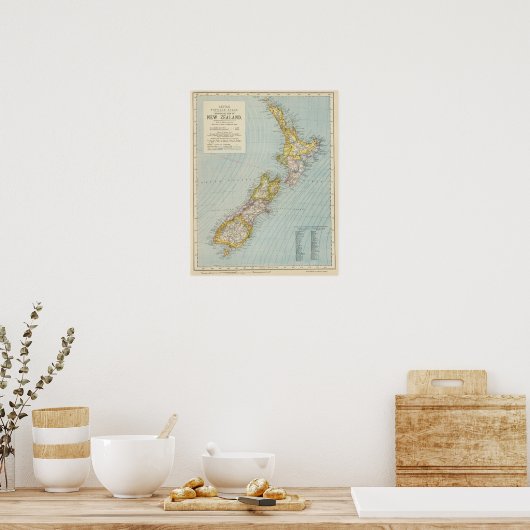 Nieuw-Zeeland 4 Poster (Keuken)