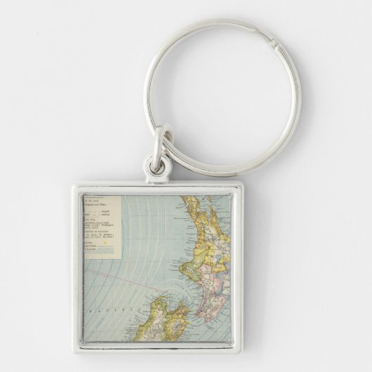 Nieuw-Zeeland 4 Sleutelhanger (Voorkant)