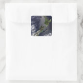 Nieuw-Zeeland 4 Vierkante Sticker (Tas)