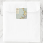 Nieuw-Zeeland 4 Vierkante Sticker (Tas)