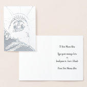 Nieuw-Zeeland Aandenken Wenskaarten Aangepast Zilv Folie Kaarten (Display)