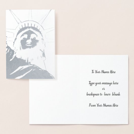 Nieuw-Zeeland Aandenken Wenskaarten Aangepast Zilv Folie Kaarten (Display)