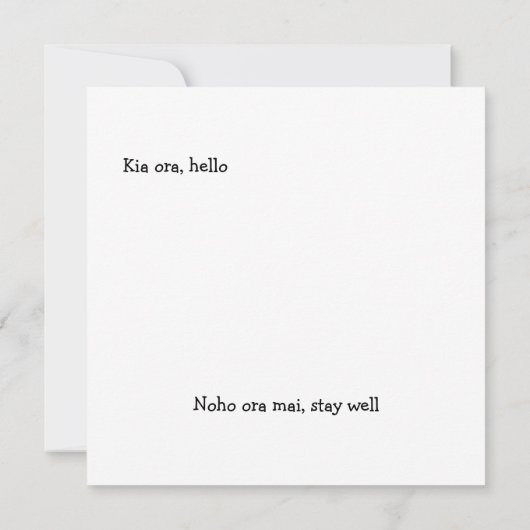 Nieuw-Zeeland Aangepaste Foto Collage Vierkante Ka Kaart (Achterkant)