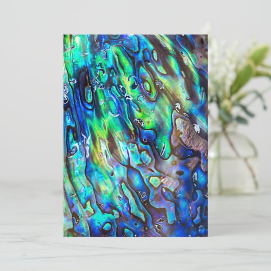 Nieuw-Zeeland Abalone Paua Shell Pattern 1 (Staand voorkant)