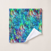 Nieuw-Zeeland Abalone Paua Shell Pattern 1 Bad Handdoek (Wasdoekje)