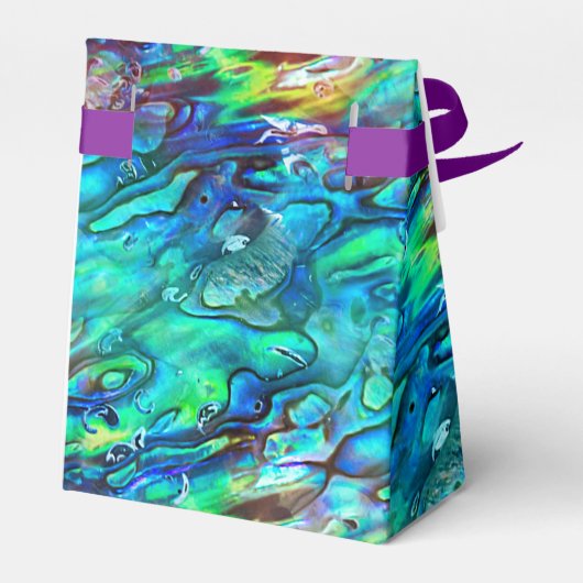 Nieuw-Zeeland Abalone Paua Shell Pattern 1 Bedankdoosjes (Achterkant)