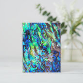 Nieuw-Zeeland Abalone Paua Shell Pattern 1 Briefkaart (Staand voorkant)