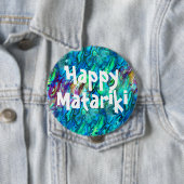 Nieuw-Zeeland Abalone Paua Shell Pattern 1 Button (In situ)