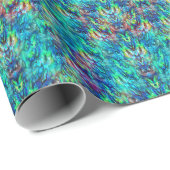 Nieuw-Zeeland Abalone Paua Shell Pattern 1 Cadeaupapier (Rol Hoek)
