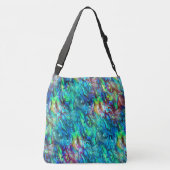 Nieuw-Zeeland Abalone Paua Shell Pattern 1 Crossbody Tas (Achterkant)