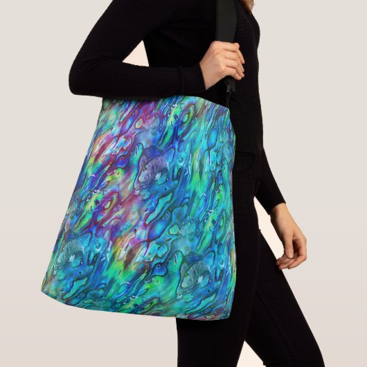 Nieuw-Zeeland Abalone Paua Shell Pattern 1 Crossbody Tas (Dichtbij)