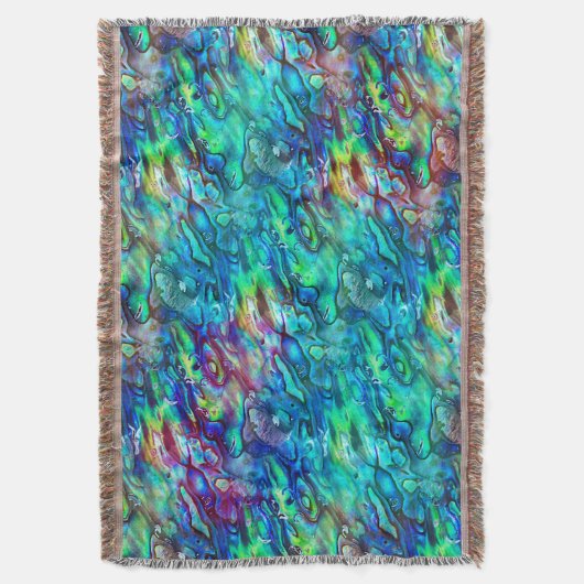 Nieuw-Zeeland Abalone Paua Shell Pattern 1 Deken (Voorkant Verticaal)