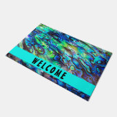 Nieuw-Zeeland Abalone Paua Shell Pattern 1 Deurmat (Schuin)