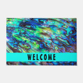 Nieuw-Zeeland Abalone Paua Shell Pattern 1 Deurmat (Voorkant)