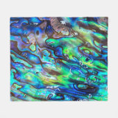 Nieuw-Zeeland Abalone Paua Shell Pattern 1 Fleece Deken (Voorkant (Horizontaal))