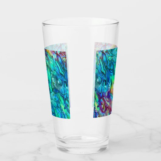 Nieuw-Zeeland Abalone Paua Shell Pattern 1 Glas (Links)