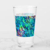 Nieuw-Zeeland Abalone Paua Shell Pattern 1 Glas (Voorkant)