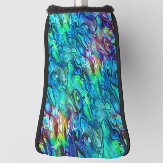 Nieuw-Zeeland Abalone Paua Shell Pattern 1 Golfheadcover (Draai 90)