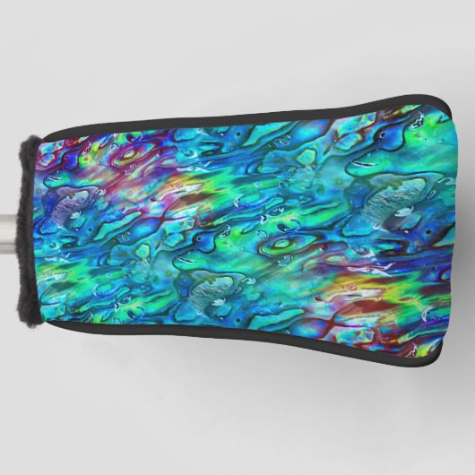 Nieuw-Zeeland Abalone Paua Shell Pattern 1 Golfheadcover (Voorkant)