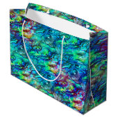 Nieuw-Zeeland Abalone Paua Shell Pattern 1 Groot Cadeauzakje (Achterkant Gekanteld)