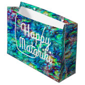 Nieuw-Zeeland Abalone Paua Shell Pattern 1 Groot Cadeauzakje (Voorkant Gekanteld)