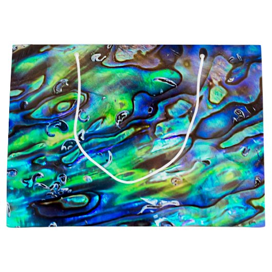 Nieuw-Zeeland Abalone Paua Shell Pattern 1 Groot Cadeauzakje (Voorkant)