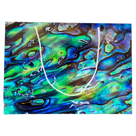 Nieuw-Zeeland Abalone Paua Shell Pattern 1 Groot Cadeauzakje (Achterkant)