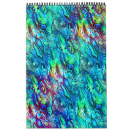 Nieuw-Zeeland Abalone Paua Shell Pattern 1 Kalender