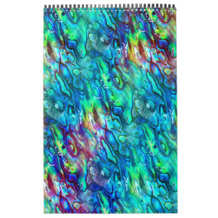 Nieuw-Zeeland Abalone Paua Shell Pattern 1 Kalender