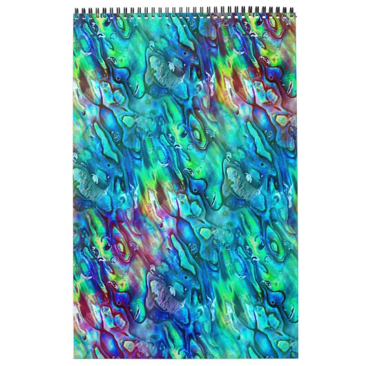 Nieuw-Zeeland Abalone Paua Shell Pattern 1 Kalender (Hoes)
