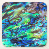Nieuw-Zeeland Abalone Paua Shell Pattern 1 Kartonnen Onderzetters (Voorkant)