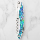 Nieuw-Zeeland Abalone Paua Shell Pattern 1 Kurkentrekker (Voorkant)