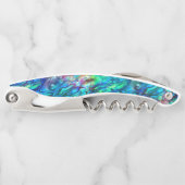 Nieuw-Zeeland Abalone Paua Shell Pattern 1 Kurkentrekker (Voorkant)