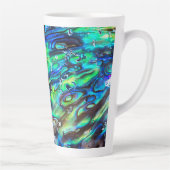 Nieuw-Zeeland Abalone Paua Shell Pattern 1 Latte Mok (Rechts)