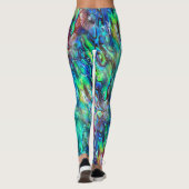 Nieuw-Zeeland Abalone Paua Shell Pattern 1 Leggings (Achterkant)