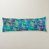 Nieuw-Zeeland Abalone Paua Shell Pattern 1 Lichaamskussen (Achterkant)