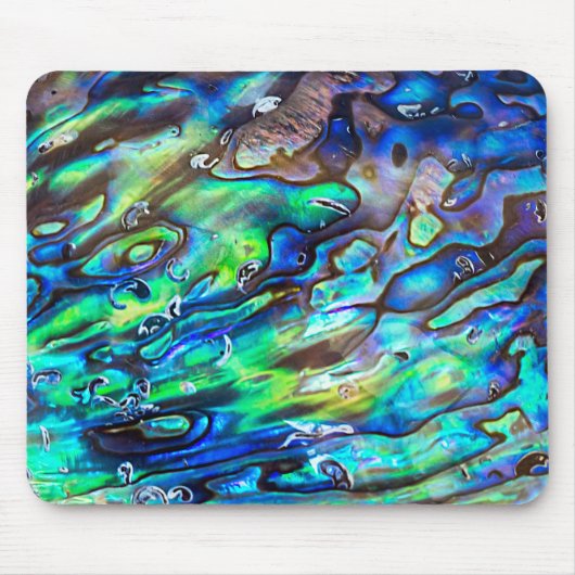 Nieuw-Zeeland Abalone Paua Shell Pattern 1 Muismat (Voorkant)